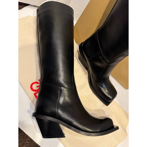 GIABORGHINI women's square-toe leather boots | Cowboy BootsEU37=US6.6.5-75-7 NEW - Picture 9 of 16